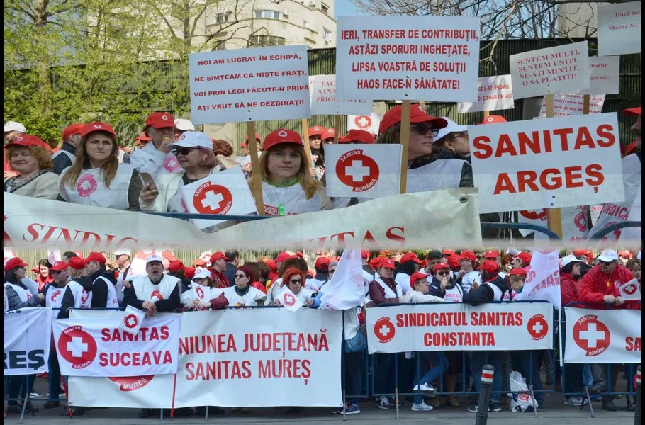 Sindicatul Sanitas amenință cu grevă generală în spitale din cauza salariilor mici